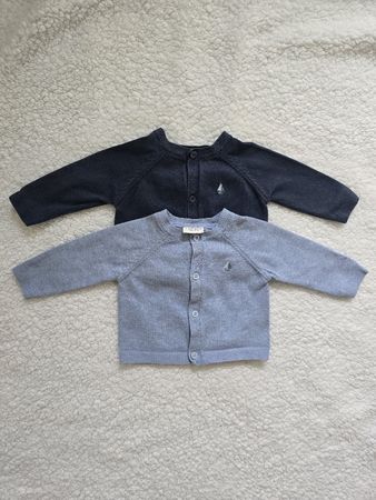 Next Baby Strickjacken Set Gr. 62 – Dunkelblau Hellblau 