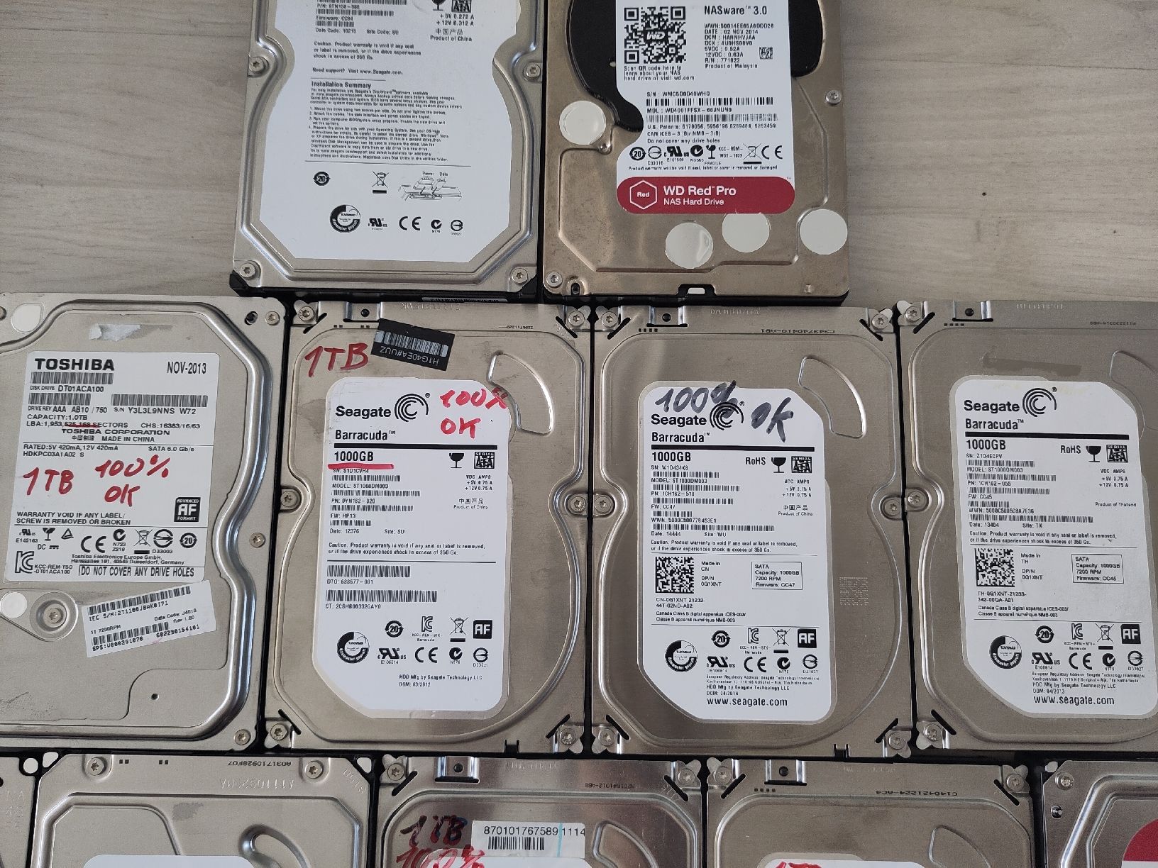 Harddisks: 21x 3.5" HDD 0.5TB - 4TB – Defekt aus Sargans von sve_hjs5 2