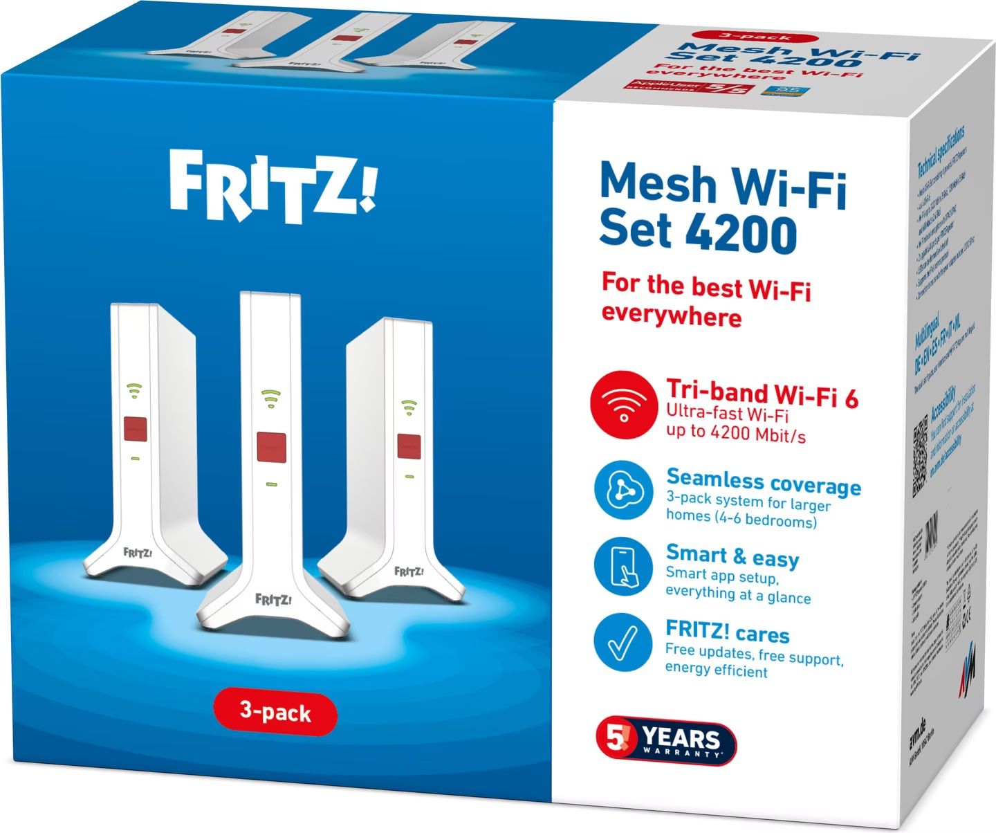 Avm WiFi: FRITZ! Mesh Set 4200 3-pack International – Usato da Schwyz venduto da roth-betschart 3