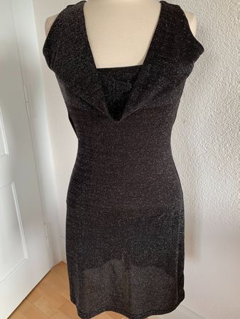 ALEXANDRA & JULIENNE Damen Kleid, Gr. TU, Schwarz/Glitzer