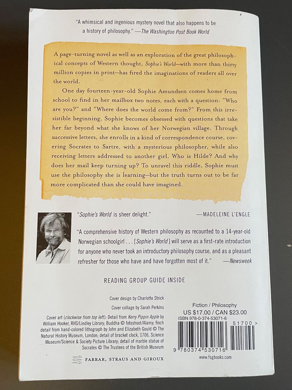 Bücher: Sophie’s World  Jostein Gaarder – Gebraucht aus Chamoson von daleva0204 1