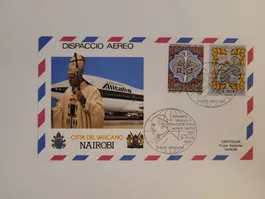 Vatikan Kenia Nairobi Flugpost 1985