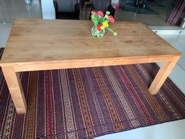 Massiver Esstisch aus Teakholz, Naturholz, Top Zustand!