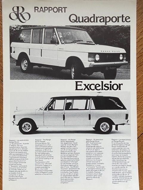 Prospekt RANGE ROVER RAPPORT Excelsior (Gebraucht) in Langenthal für ...