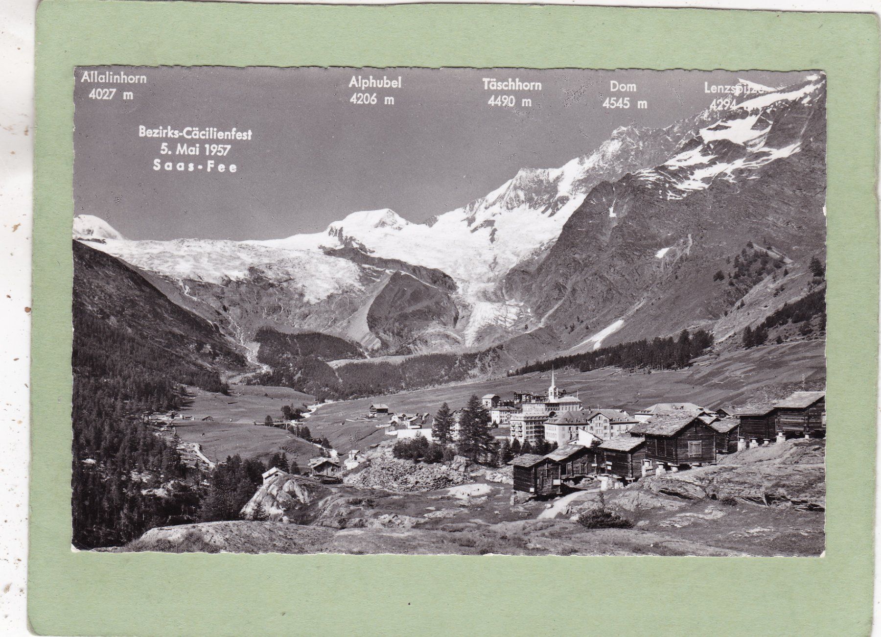 Cartes postales: Saas-Fee 1957 – D'occasion à Herisau par Lisegrat2008