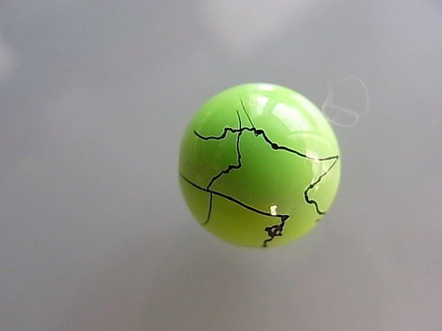 Perle (finte): 4 Glasperlen verziert    grün    12 mm – Nuovo (secondo la descrizione) da Alpnachstad venduto da perlengaby 1