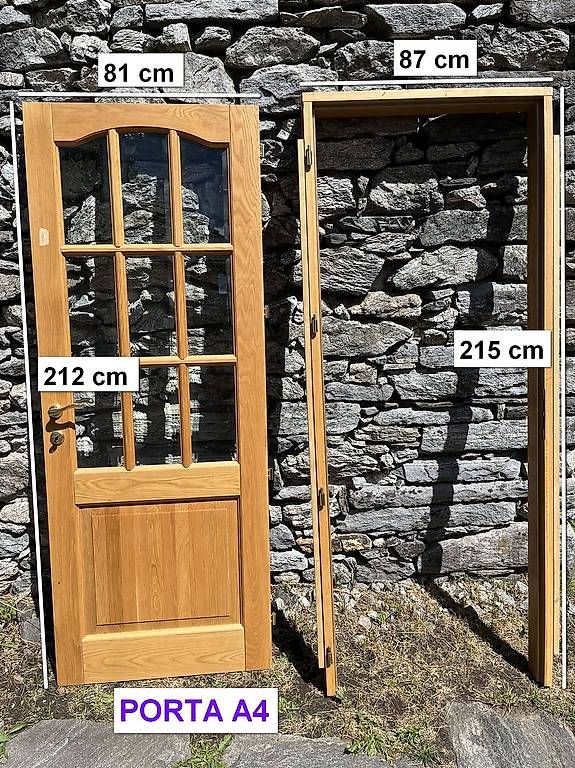 Mobilhome: Porta lignea con vetrata (A4) – Usato da Losone venduto da inf_zhb8