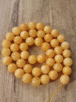 1 Strang Natürliche Gelbe Persische Jade Perlen 8 mm