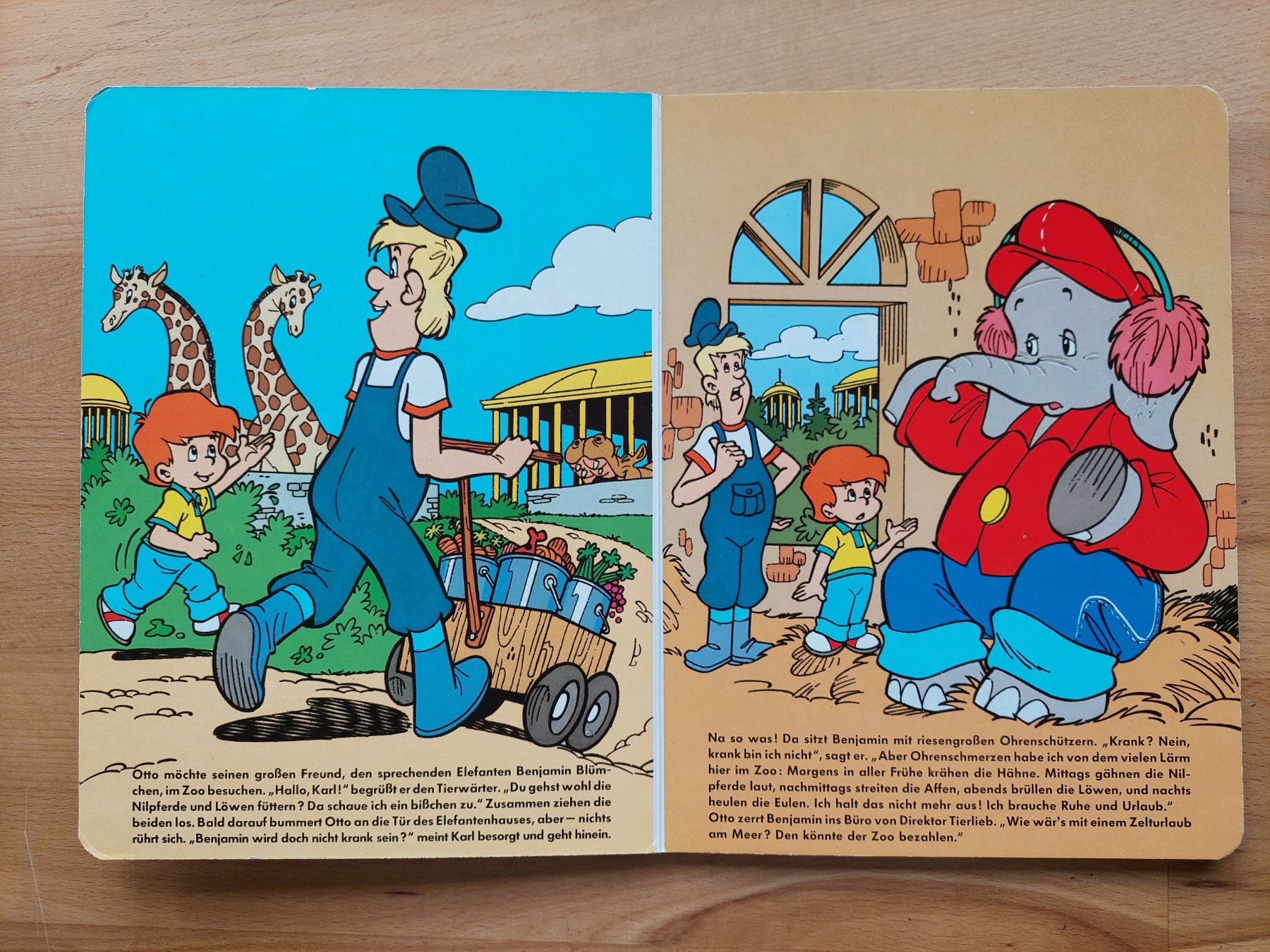 Libri: Mit Benjamin Blümchen unterwegs (1989) - Kartonbuch – Usato da Obfelden venduto da Foto_Bild_Kunst_Buch 1