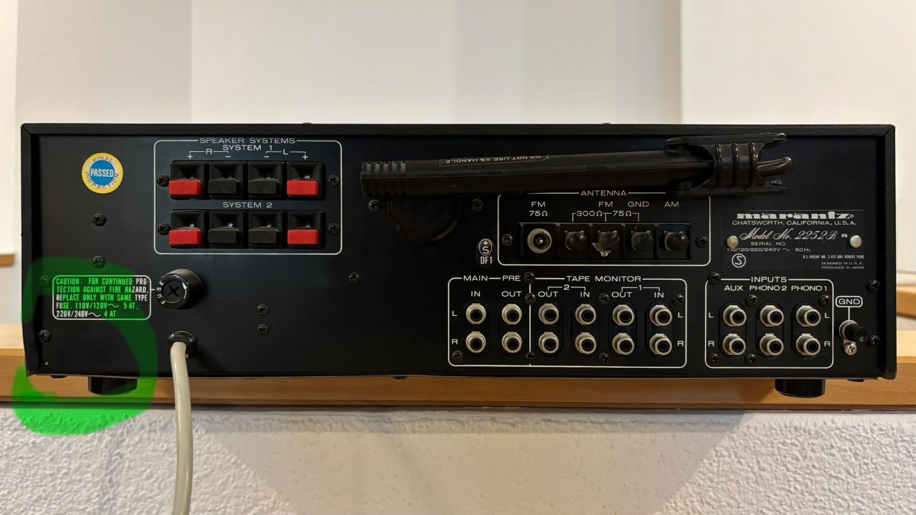 Récepteurs: Receiver Marantz 2252B – D'occasion à Märstetten par Rick_64 2