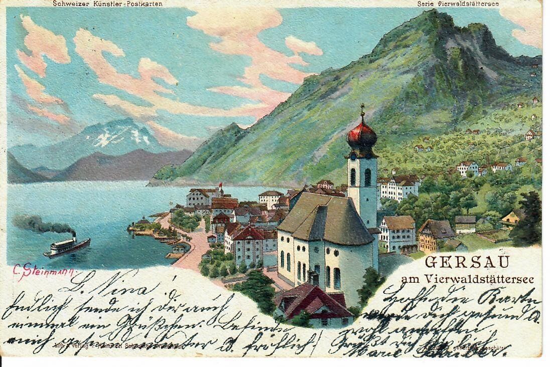 Cartoline postali: Gersau  1912 – Usato da Hochdorf venduto da Ziegel-16