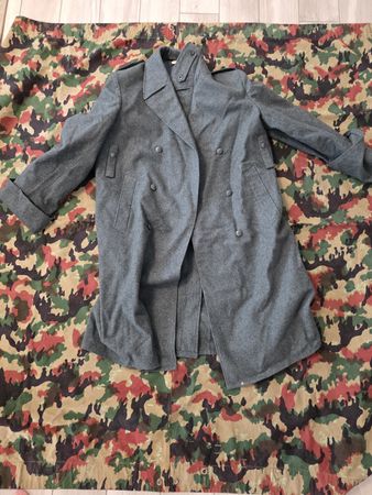 Schweizer Armee Mantel Kaputt Militär