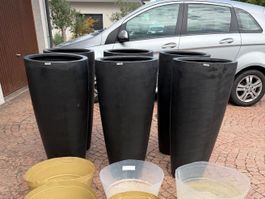 Pflanzgefässe Blumentöpfe Pflanzentopf Topf Pflanzen 6 stuc