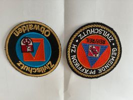 2 Badge  Zivilschutz Obwalden + Pfàffikon ZH