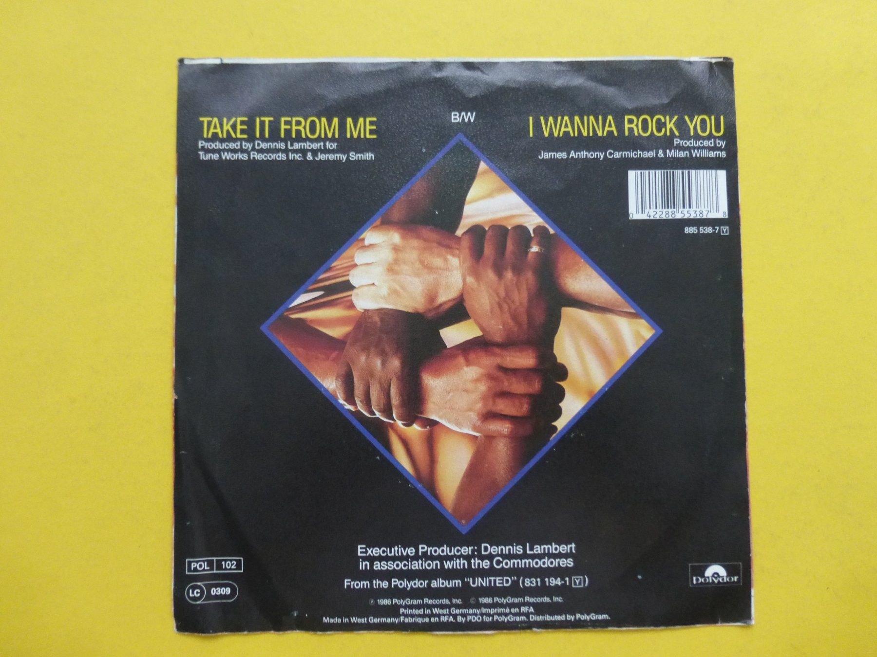 Dischi in vinile: Commodores – Take It From Me – Usato da Zürich venduto da Swiss57 1