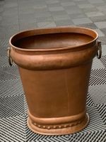 Kupfer Kübel oval mit Griffen gebraucht guter Zustand