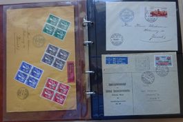 Slg. ca. 60 CH Flugpostbriefe/Karten, ca.Kat. ca. 2'100.00
