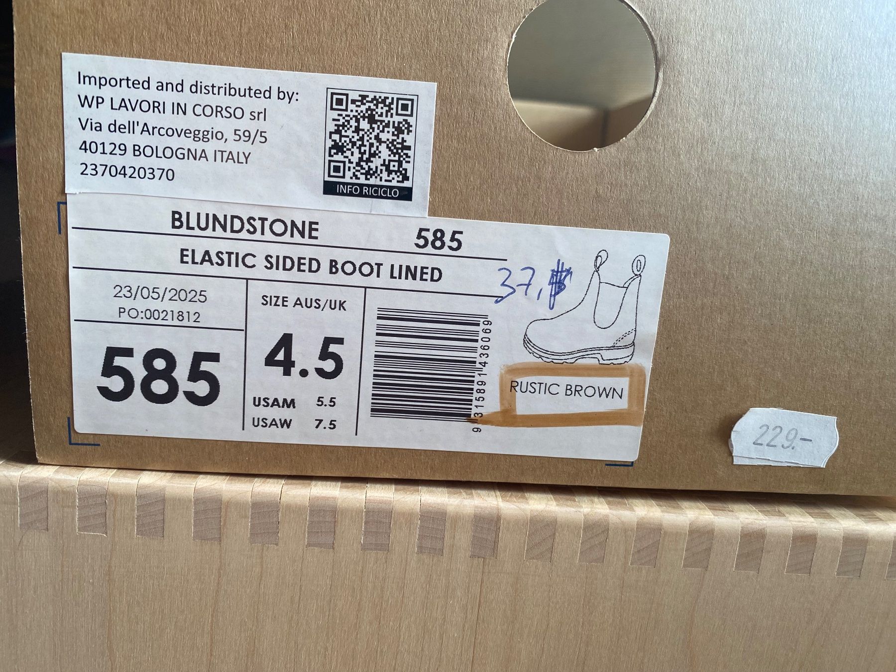 Scarpe da uomo: Blundstone rustic brown 4.5 / 37 (neu) – Usato da Lausen venduto da lisa44 4
