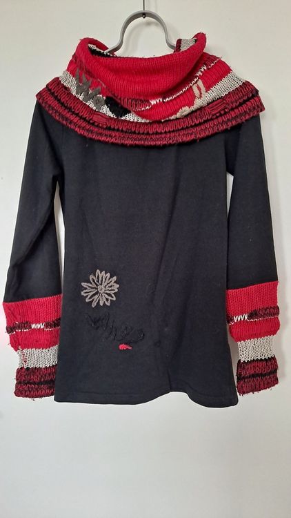 Sweatshirt Femme Desigual Top Women Sweat-shirt Froncé Broderies