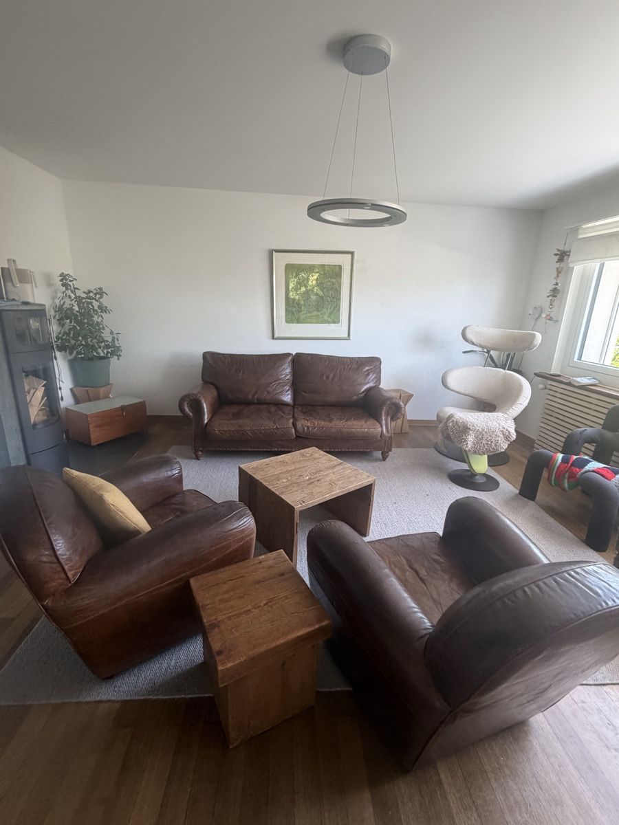 Sofas: Ledersofa & zwei Sesseln – Gebraucht aus Ebikon von Gabis