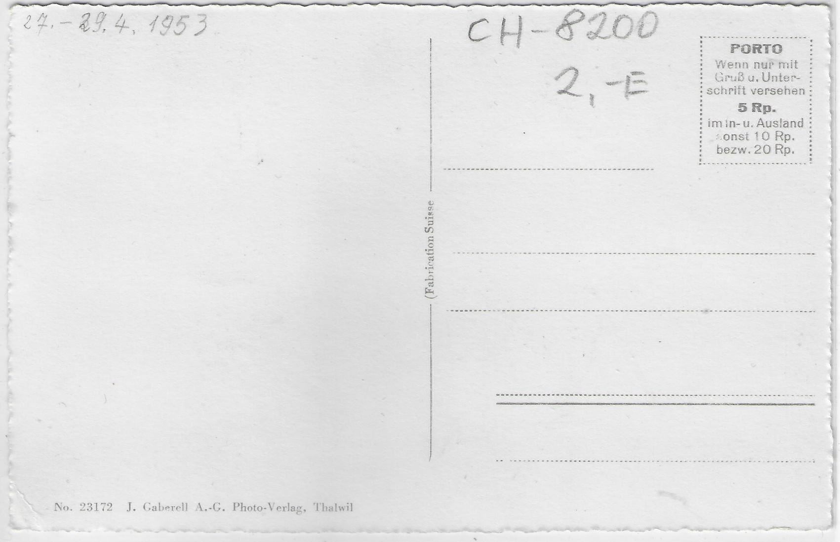 Cartoline postali: Schaffhausen - Blick vom Munot aus – Usato da Ettingen venduto da Kartenplanet 1