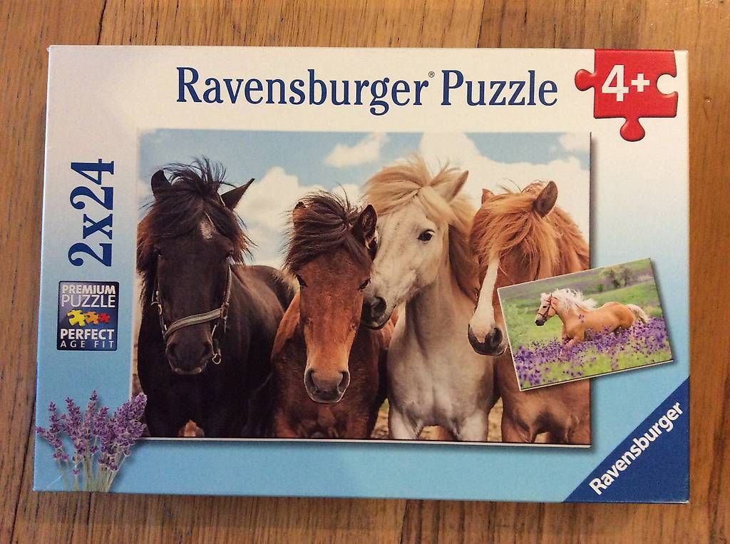 Ravensburger Puzzle: Ravensburger Premium Puzzle 'Pferde' / 2x 24 Teile / 4+ – Usato da Dielsdorf venduto da Silviav02