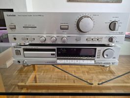 Technics Verstärker SU-V470 CD-Player SL-P720 Silber