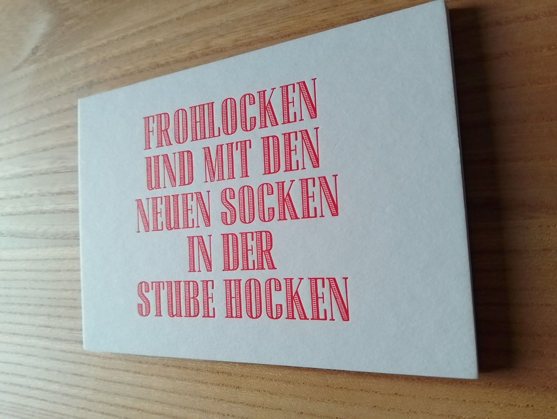 Cartoline: 4 Postkarten in Bleisatz auf Bierdeckel-Karton inkl. Couvert – Nuovo e nell'imballaggio originale da Luzern venduto da Seri4 4