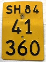 Moped / Mofa / Töffli - Nummernschild - SH 84