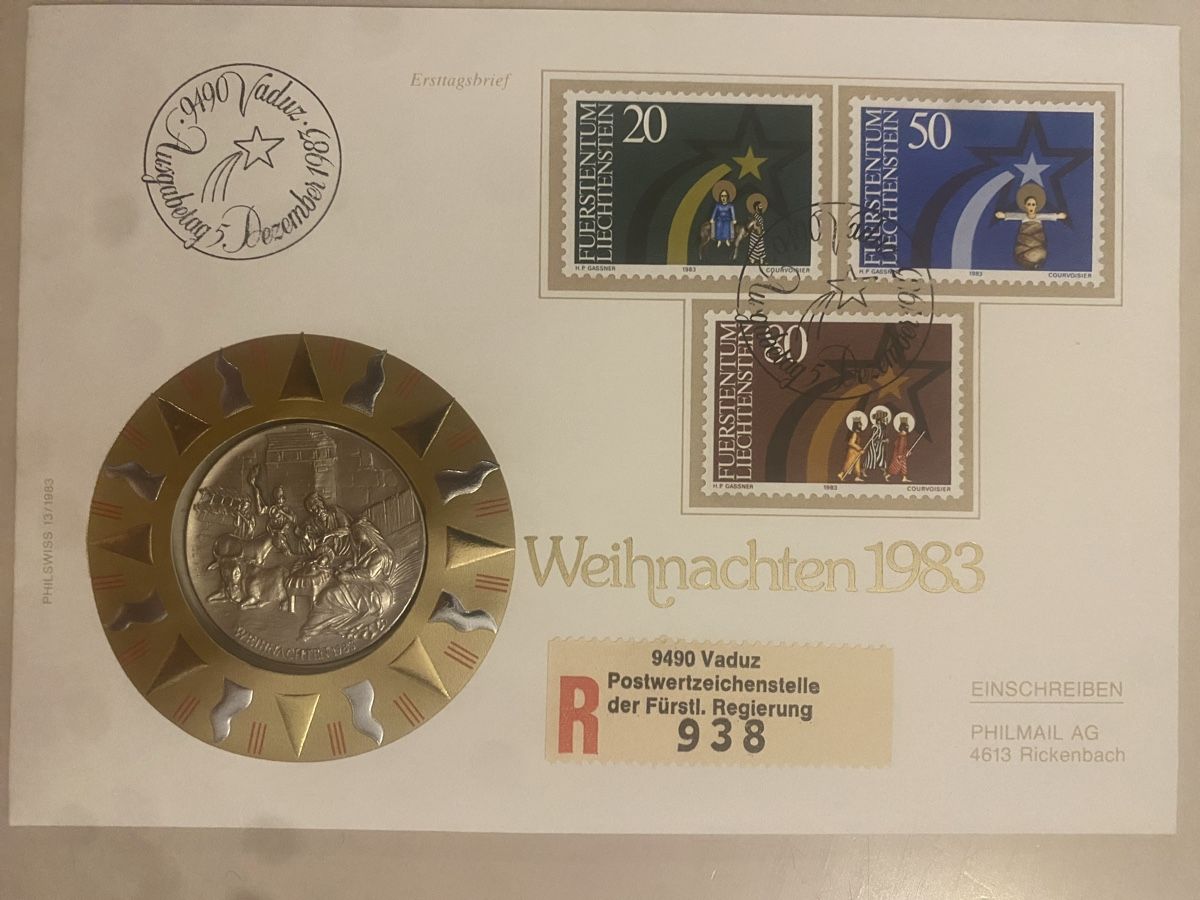 Medaglie: Numisbrief Weihnachten 1982 Silber 18 Gramm – Nuovo (secondo la descrizione) da Muralto venduto da Alex1912