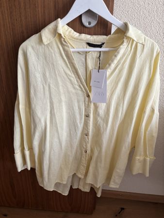 ZARA Hemd Gelb L Neu mit Etikett