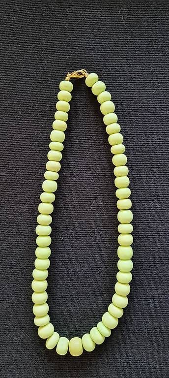Ketten: Zitronen Chrysopras Collier – Gebraucht aus Dübendorf von powerblume