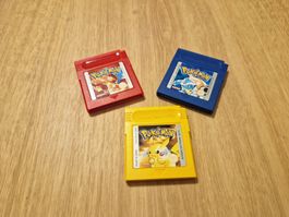 Nintendo Game Boy - Rot, Blau und Gelb -> Klassikerspiele