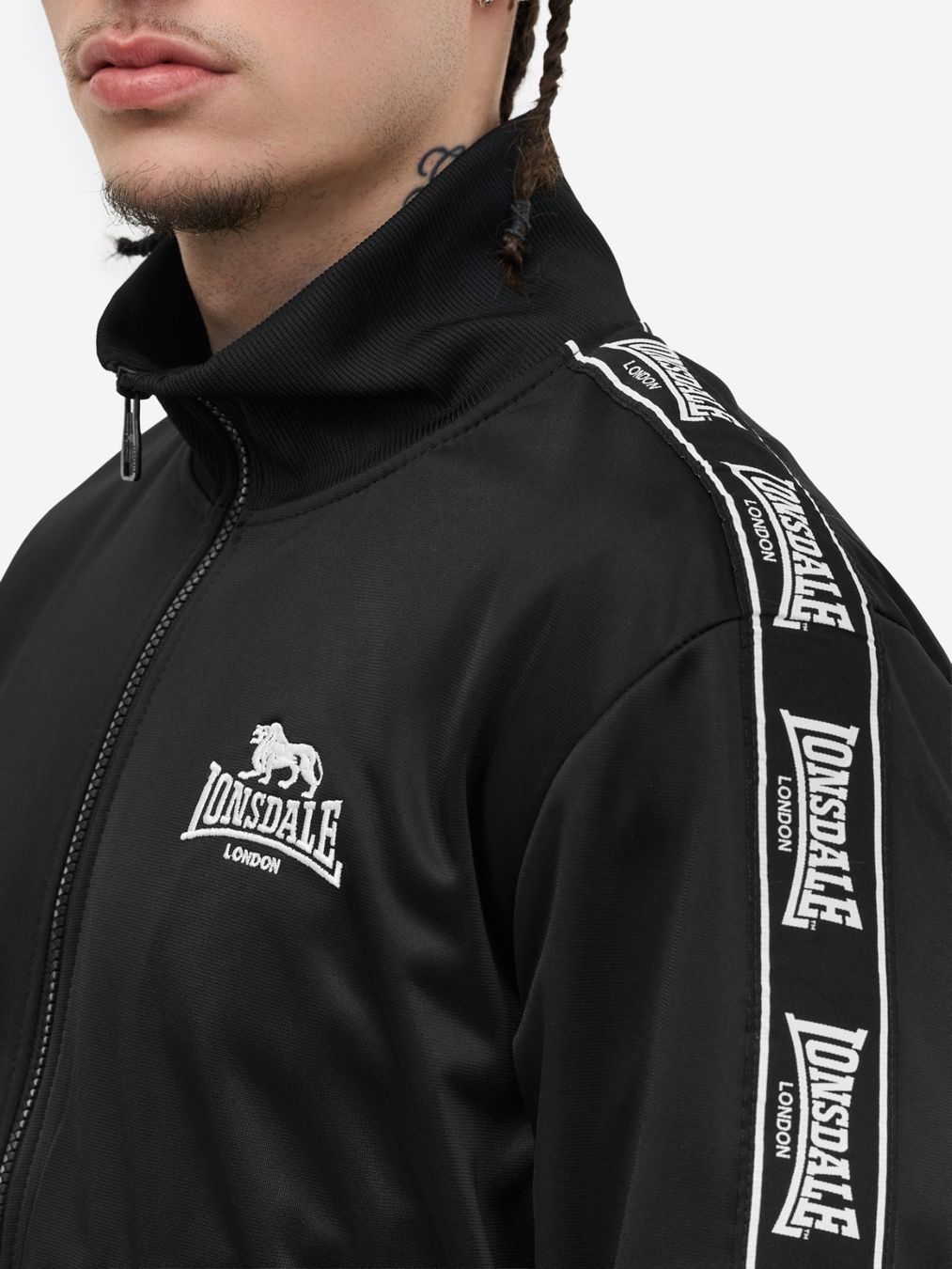 Lonsdale Giacche: Lonsdale Morpeth Trainingsjacke Schwarz M – Nuovo e nell'imballaggio originale da Düdingen venduto da BluePalm 3
