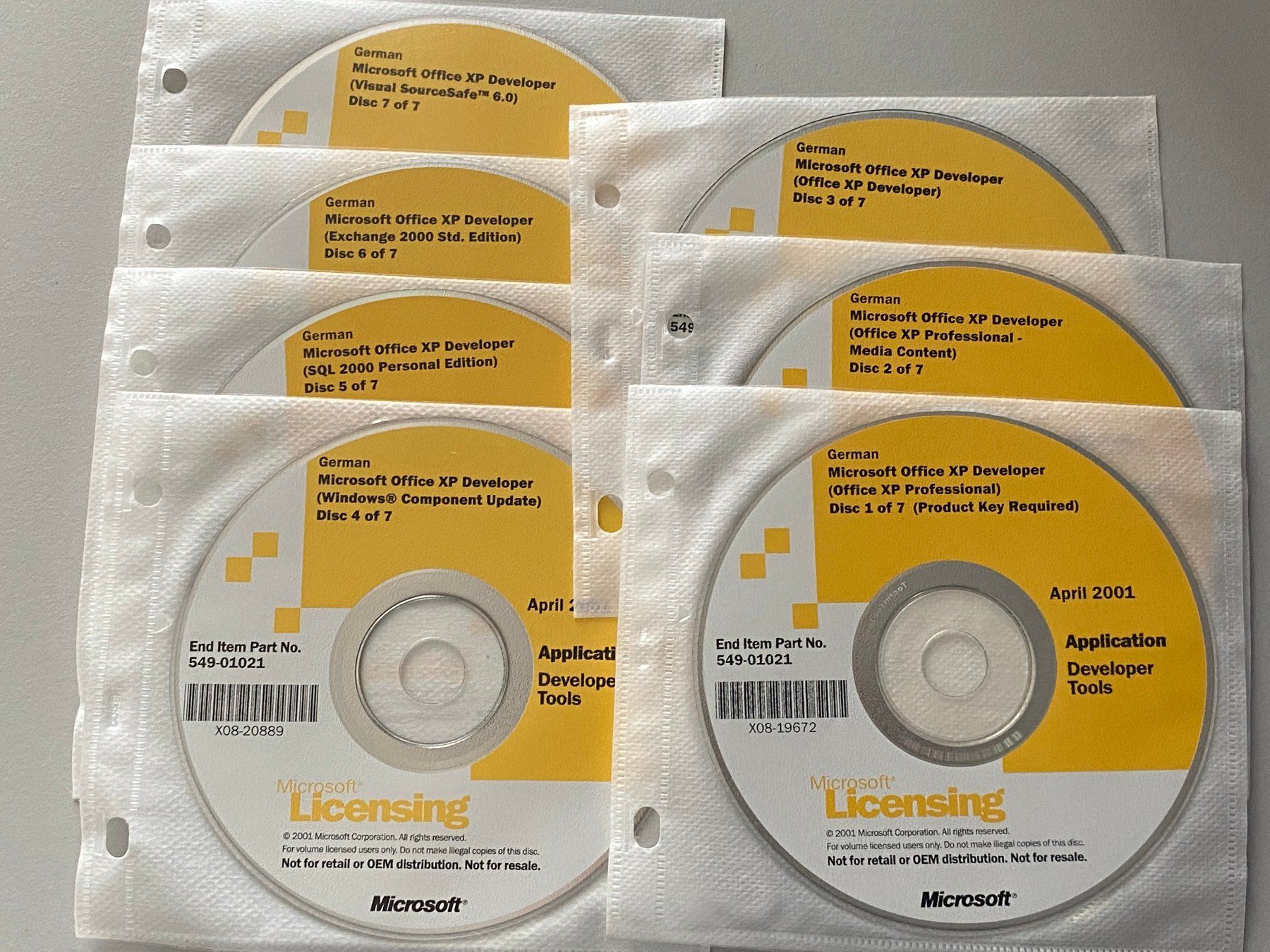 Microsoft Software: Microsoft Office XP Developer Kit - Datenträger – Difettoso da Langwiesen venduto da Restposten-24 1