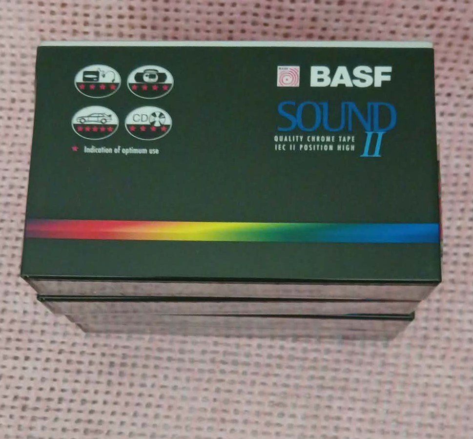 Cassettes audio: BASF Sound II 90 / cassette MC - scellées – Neuf avec emballage d'origine à Le Locle par borgespatricia 2