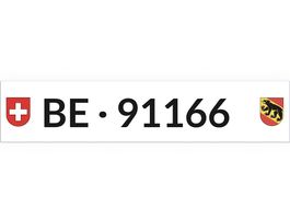 Kontrollschild Kanton Bern BE 91166