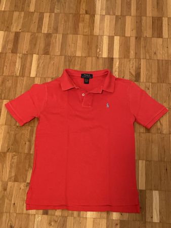 Polo Ralph Lauren rouge coton taille 10-12 ans bon état