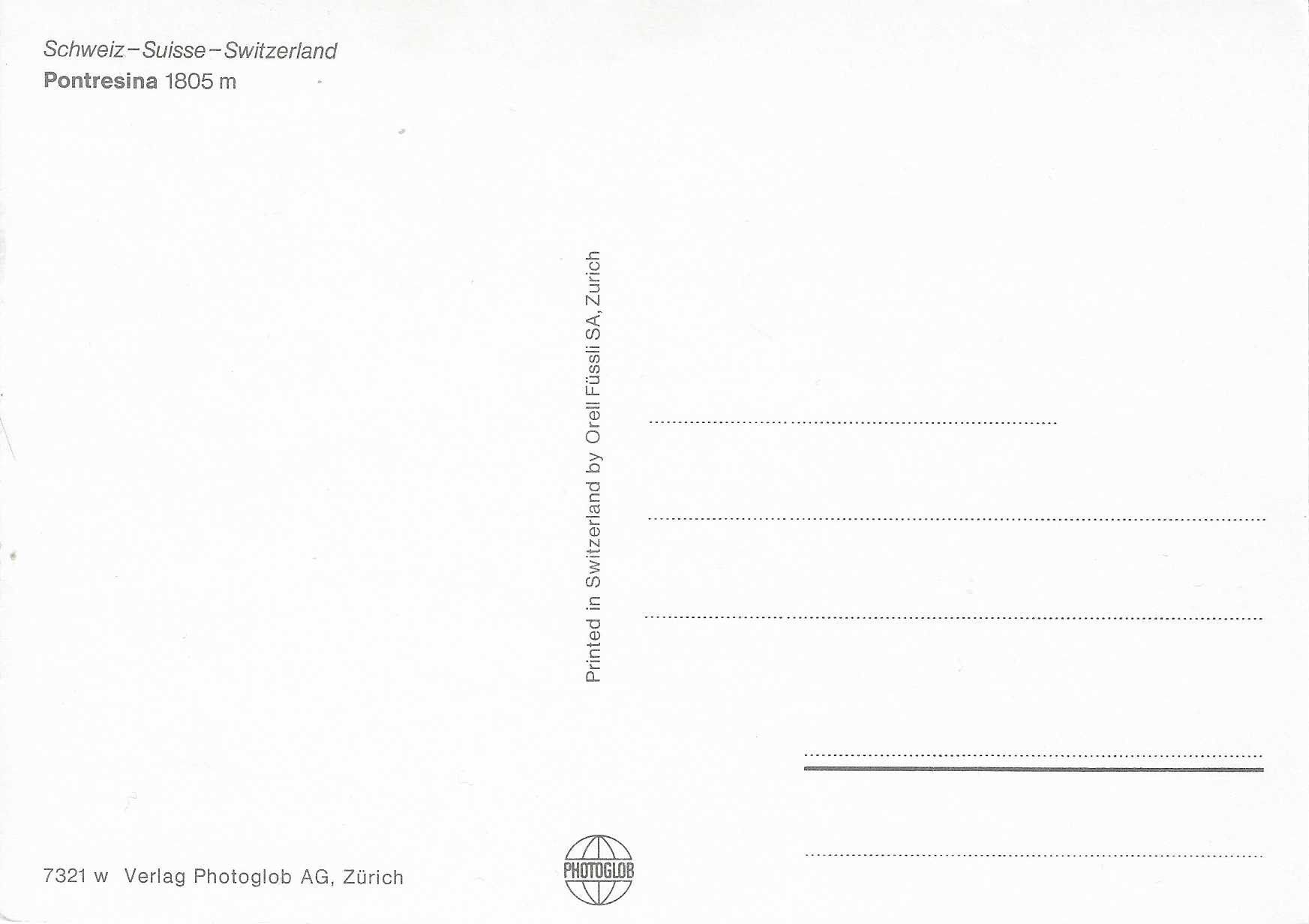 Cartes postales: Pontresina GR – Neuf (Voir description) à Rothrist par Stranglehold 1