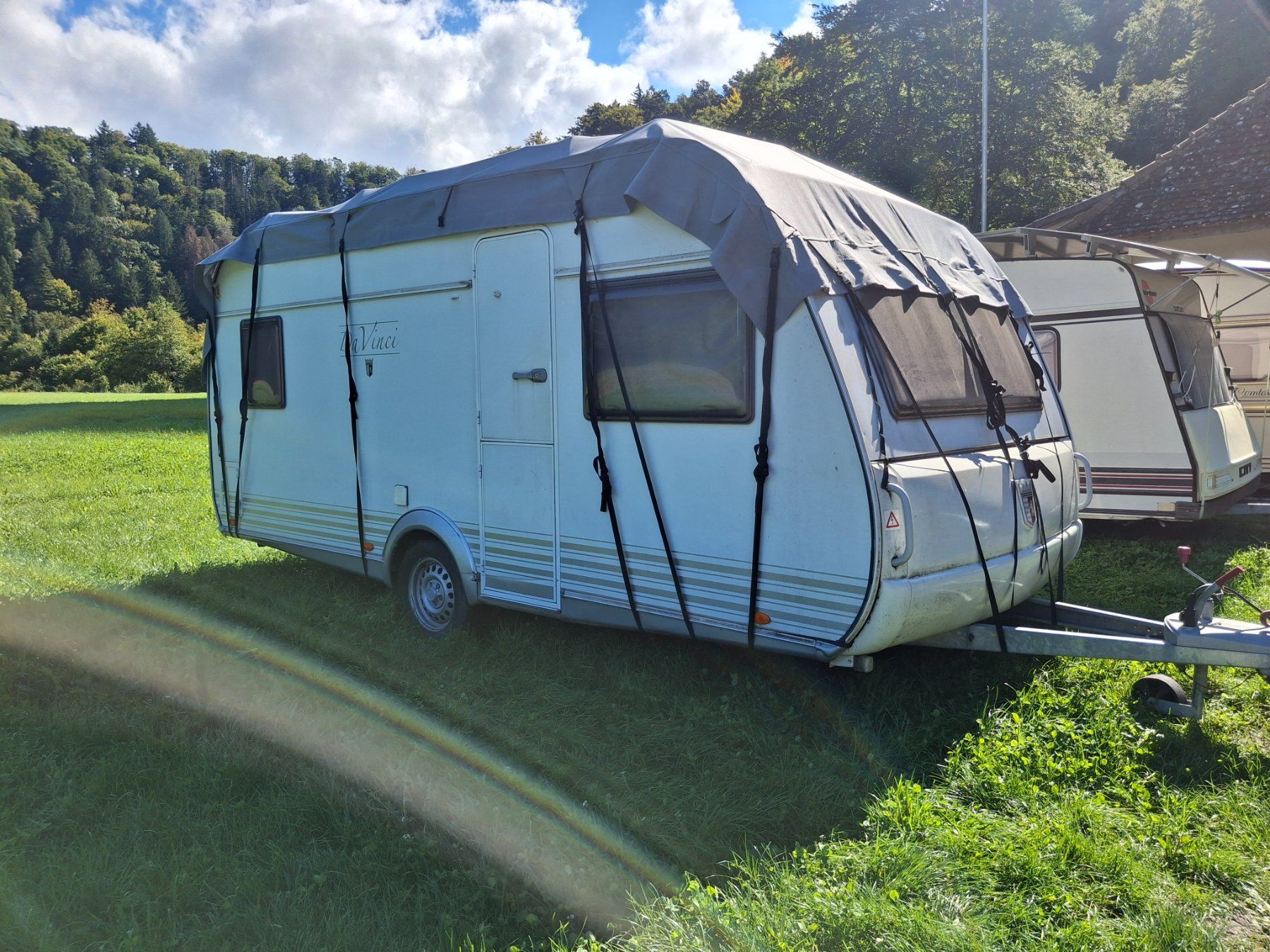Camping Fahrzeuge: Wohnwagenschutzdach mit Giebelprofilen – Gebraucht aus Ersigen von ibe_yvw5 3