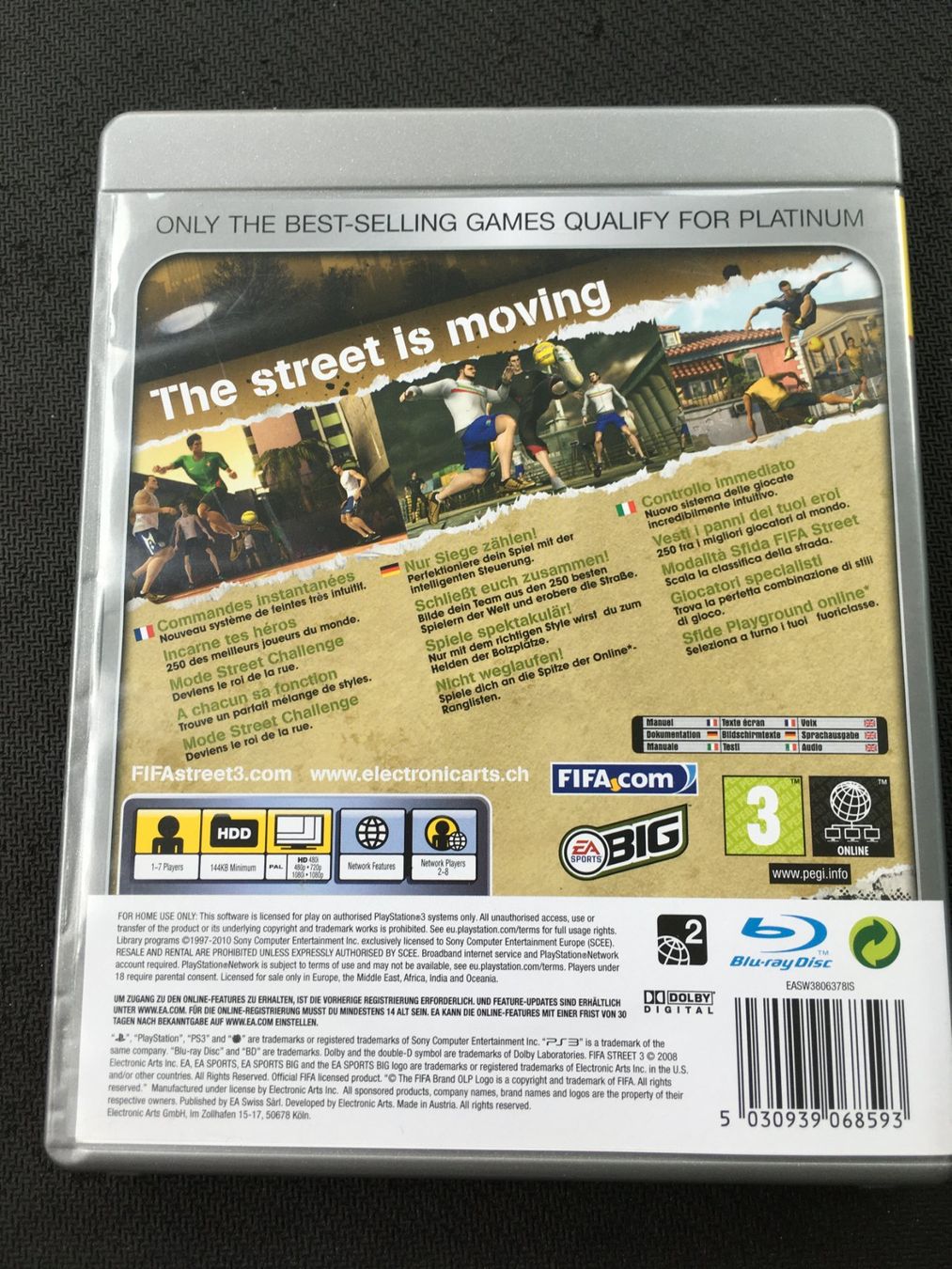 Sony Giochi: Fifa Street 3 - PS3 / Playstation 3 – Usato da St.Gallen venduto da sjosjo 1