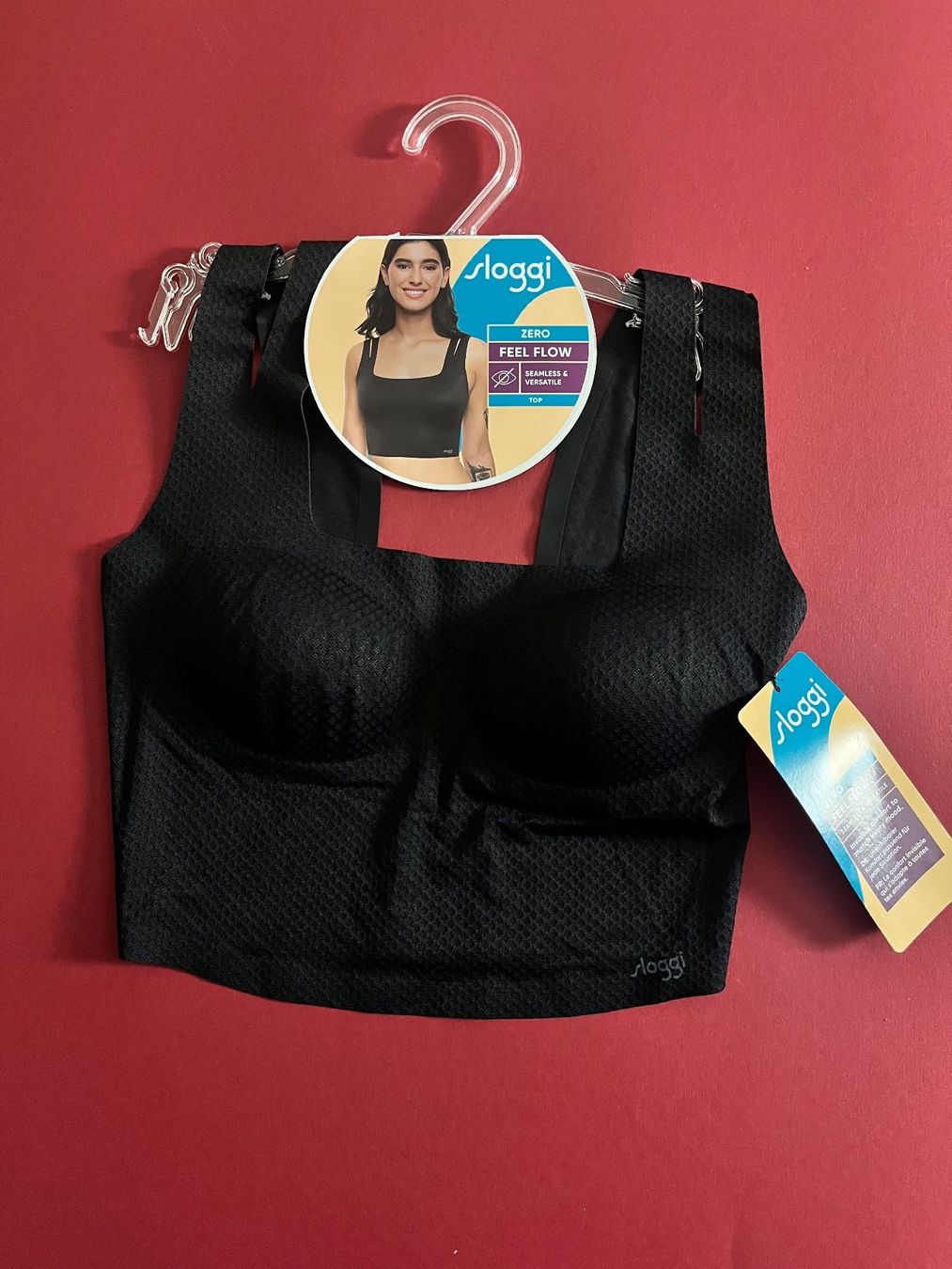 Sloggi Top: SLOGGI Top Zero Feel Flow, Grösse XS  Farbe Schwarz – Nuovo e nell'imballaggio originale da Rudolfstetten venduto da gst_g7xl
