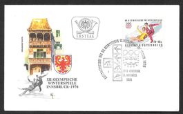 Österreich FDC Olympische Winterspiele 1976 ET 14.11.1975