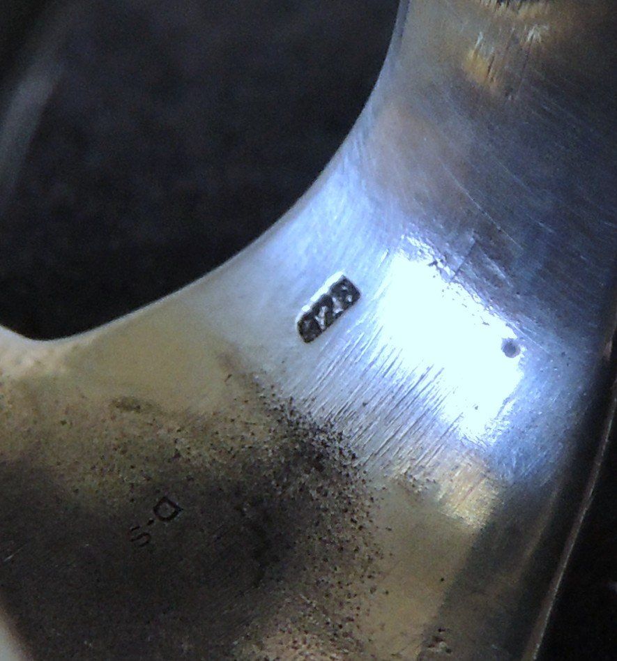 Anelli: Silber 925 Fingerring Gr. 60 – Usato da Waldenburg venduto da schaller707 5