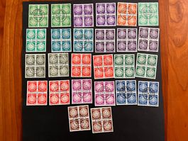 Deutsches Reich 1956 Viererblock Lot gest. Selten (V756)