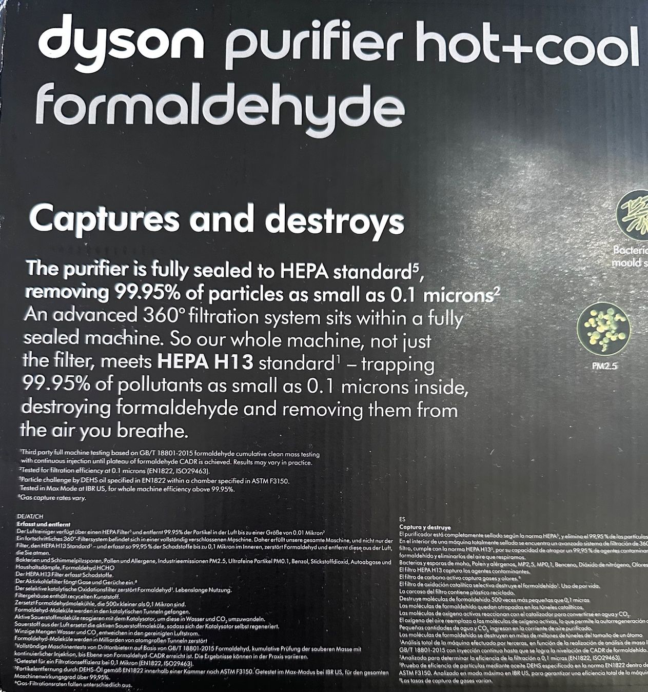 Dyson Ventilatori: Dyson Hot+Cool Formaldehyde HEPA H13 – Nuovo e nell'imballaggio originale da Meilen venduto da njo064 6