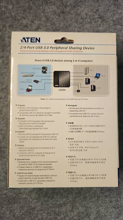 Hub & Switch: USB Switch - Aten USB 3.0 Sharing Switch: 2 Port – Usato da Zürich venduto da adijudo 2