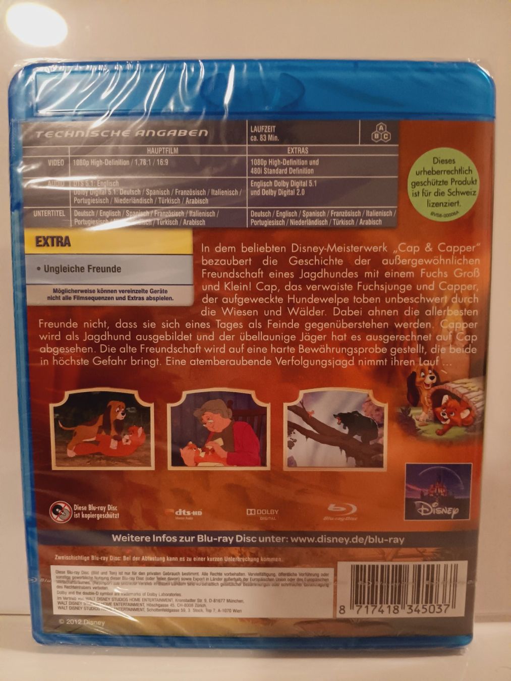 Alle DVDs: Disney - CAP & CAPPER - Bluray Blu-Ray – Neu und originalverpackt aus Aarau von Yeeaaah 2