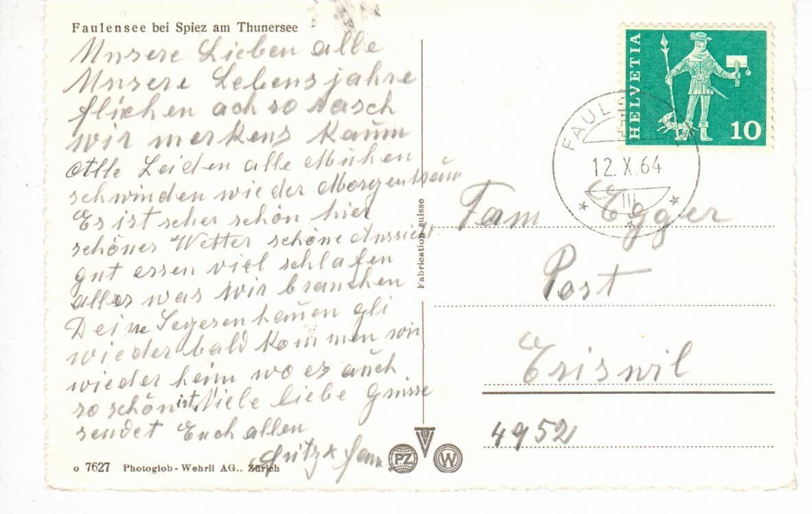 Cartes postales: Faulensee – D'occasion à Wolhusen par Curver9 1