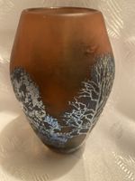 Maldon Glass Vase, Winterdesign, Unikat aus England